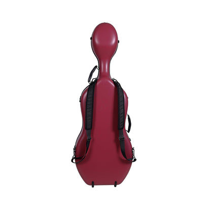 Estuche Crossrock Ultralight Carbon Rojo para Cello