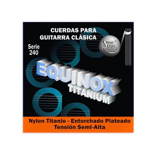 Cuerdas Sonatina Equinox Titanium Serie 240 para Guitarra